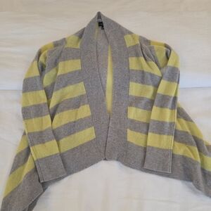 LINE Cashmere and Yellow Striped Cardigan